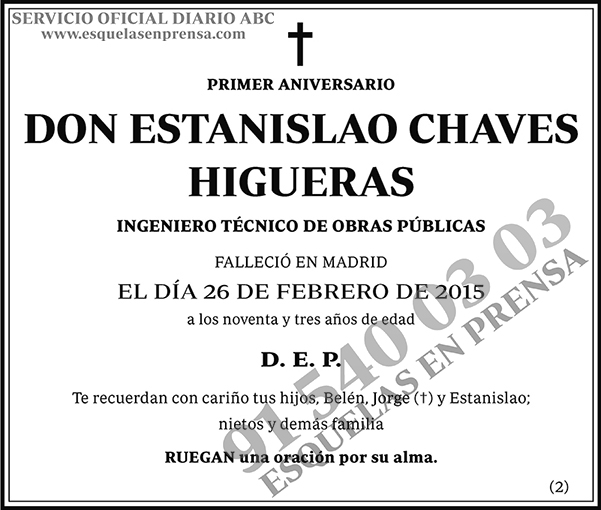 Estanislao Chaves Higueras